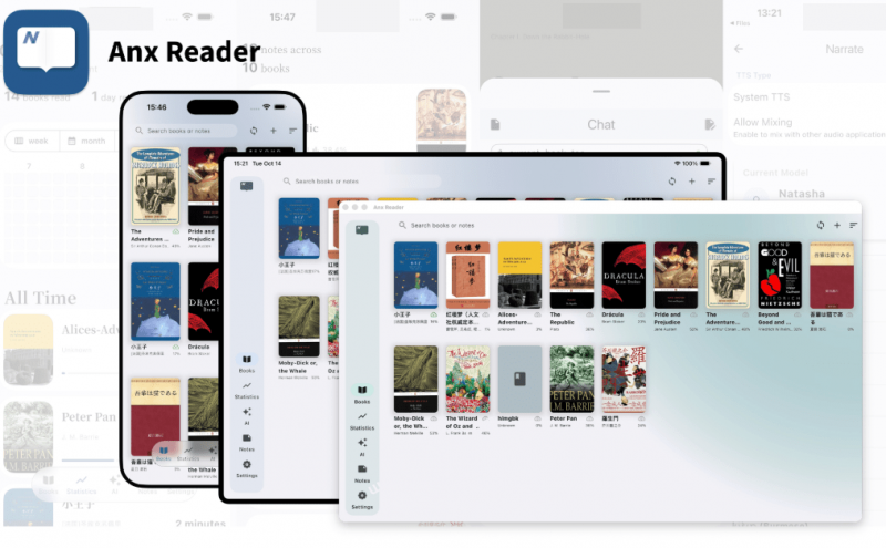 Anx Reader｜这神器让电子书阅读爽到飞起！支持EPUB/PDF多种格式，支持AI+全平台同步，7.2K人直呼真香