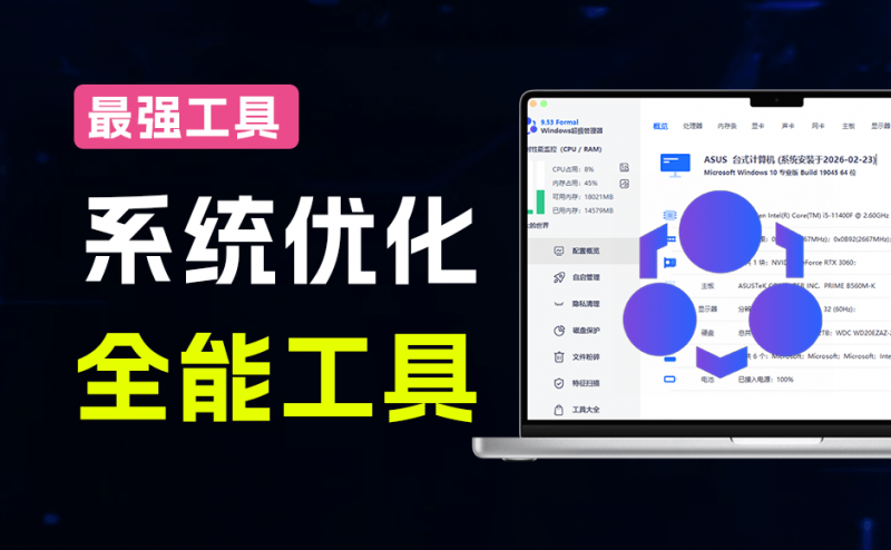Windows超级管理器｜Windows超级工具箱来了！一键优化清理及管理系统的利器，功能丰富，完全免费使用，离线单文件版本
