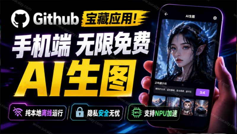 local-dream｜Github宝藏应用！手机端无限免费AI 生图，纯本地离线运行，支持NPU加速 斩获3.1k stars
